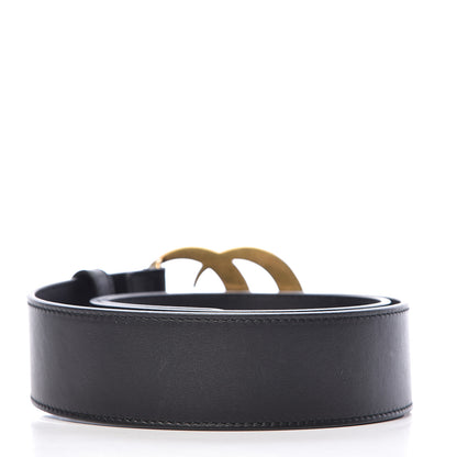 Gucci Moon Calfskin Pearl Double G 40mm Belt 80 32 Black Cream 3 of 6