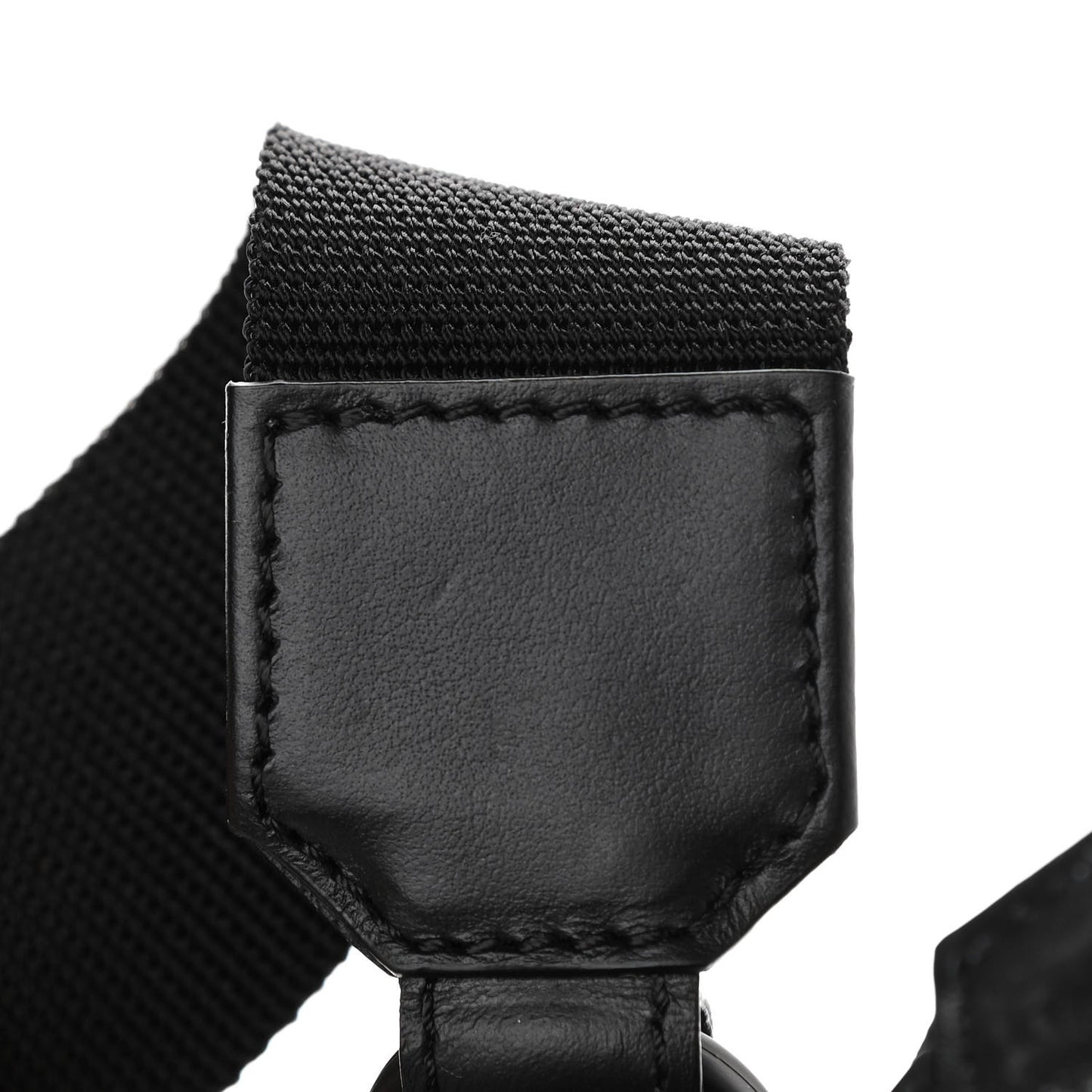 Nylon Logo Crossbody Bag Black White