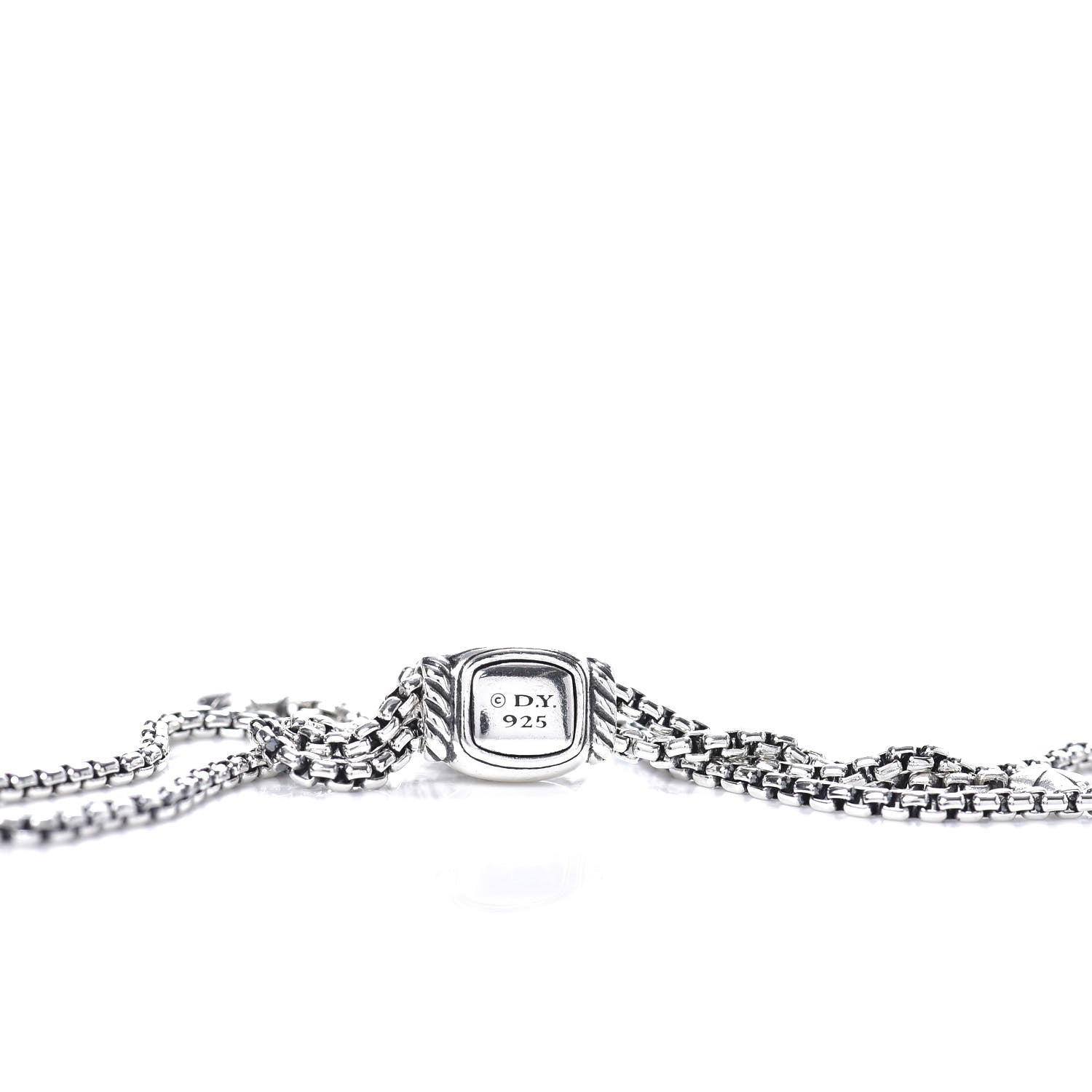 David Yurman Sterling Silver Diamond 9mm Chatelaine Petite Pave Bracelet 4 of 4
