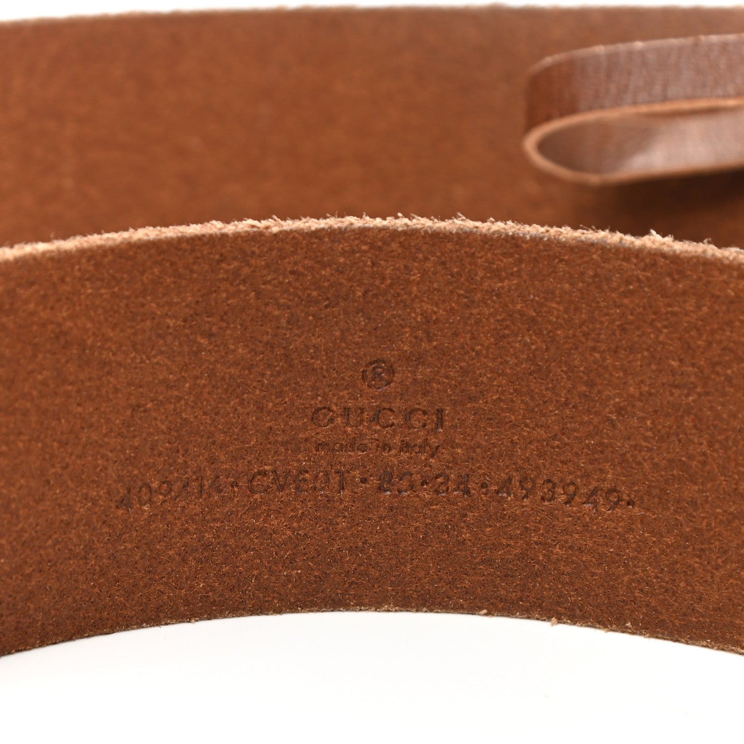 Gucci Faded Calfskin Double G 40mm Belt 85 34 Cuir 3 of 6