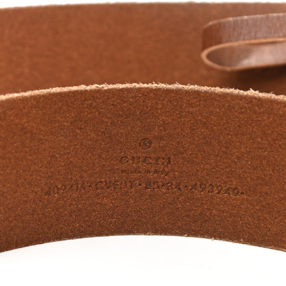Gucci Faded Calfskin Double G 40mm Belt 85 34 Cuir 3 of 6