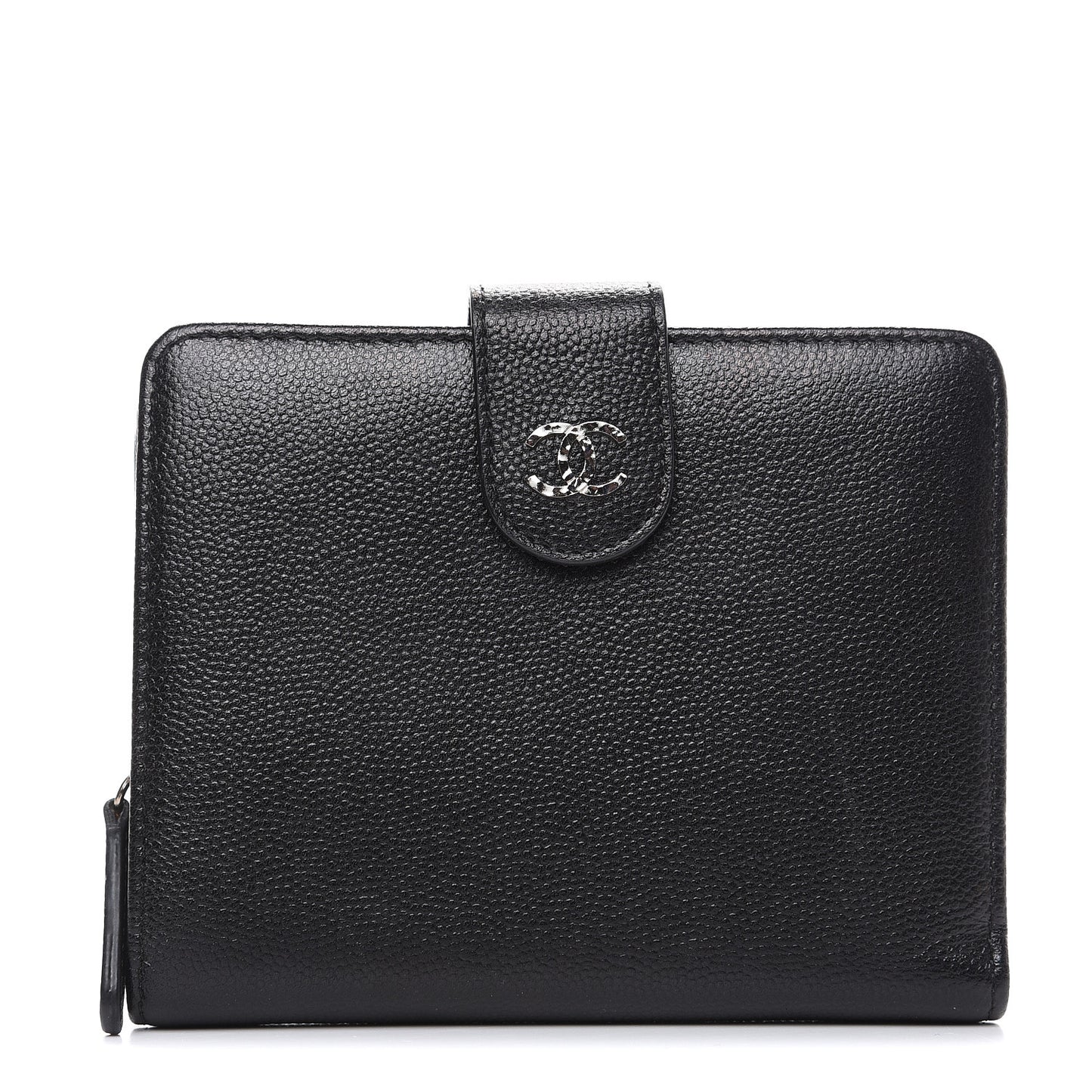 Caviar Sevruga French Compact Wallet Black