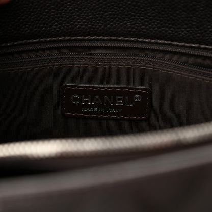 Chanel Caviar Quilted Grand Shopping Tote GST Dark Brown 6 of 13