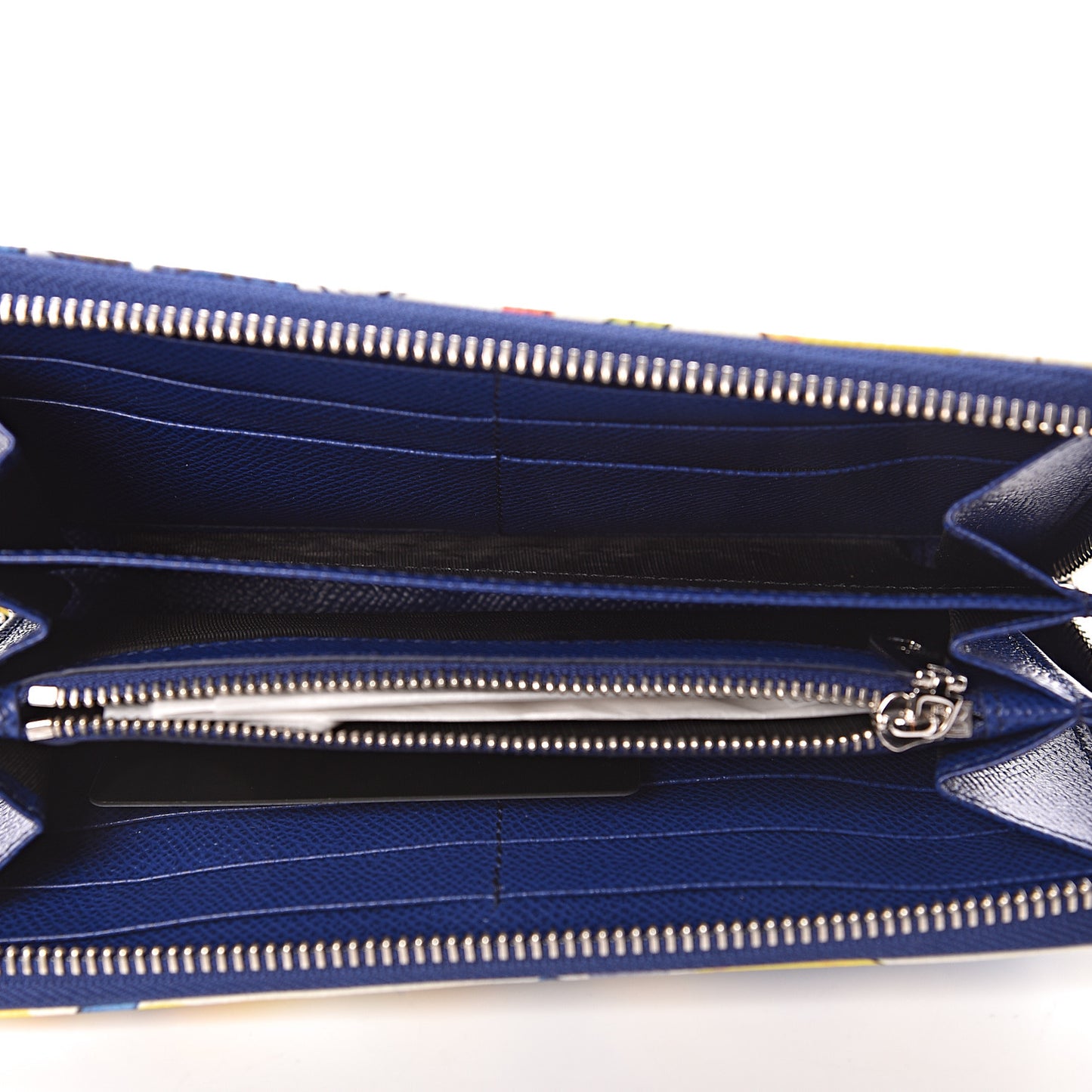 Dauphine Majolica Printed Zip Around Wallet Multicolor