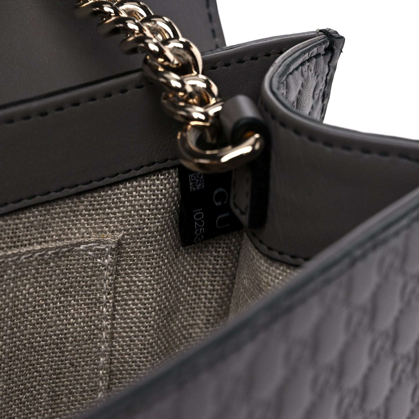 Soft Microguccissima Medium Emily Chain Shoulder Bag Loess