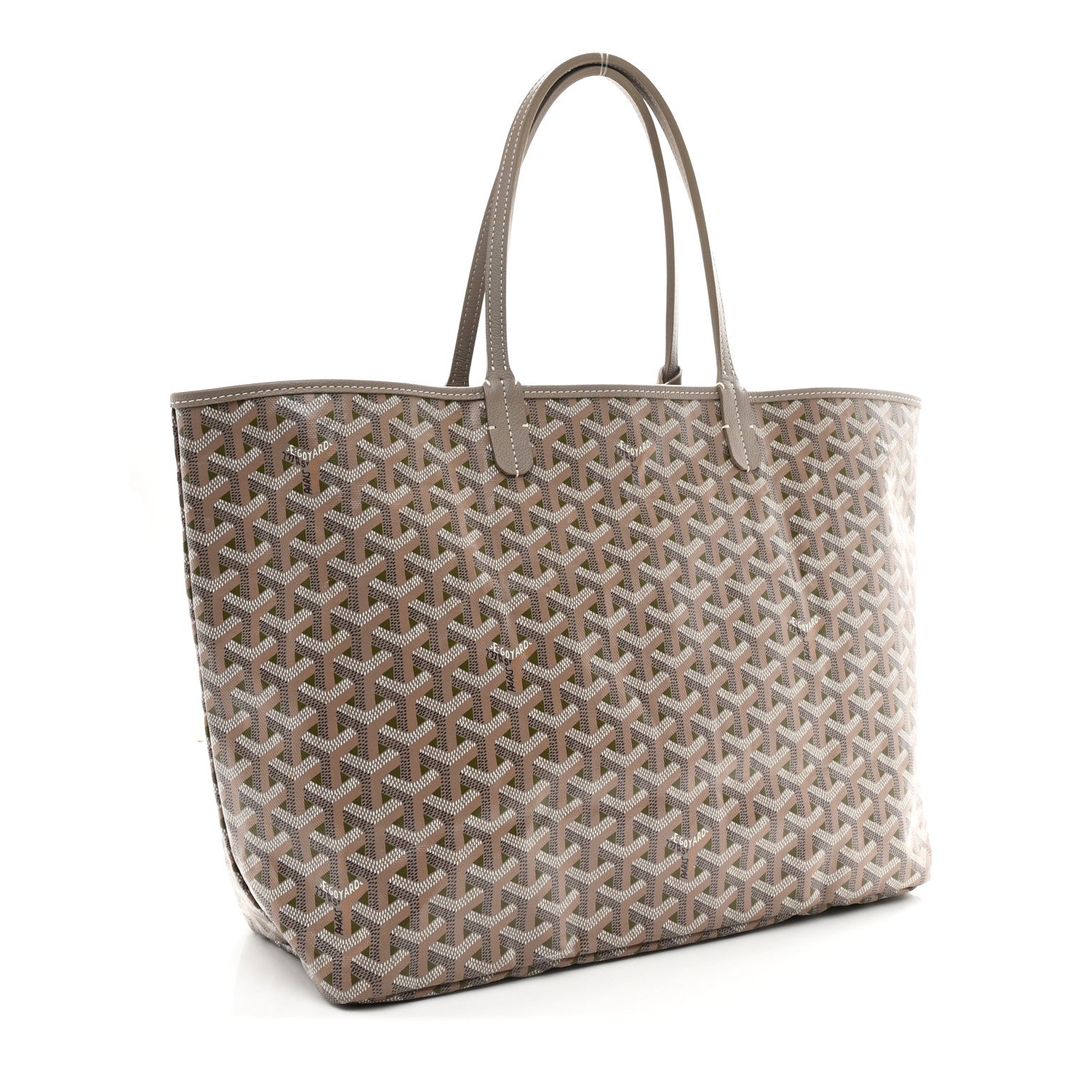 Goyard Goyardine Saint Louis Claire Voie PM Grege Khaki 1818784