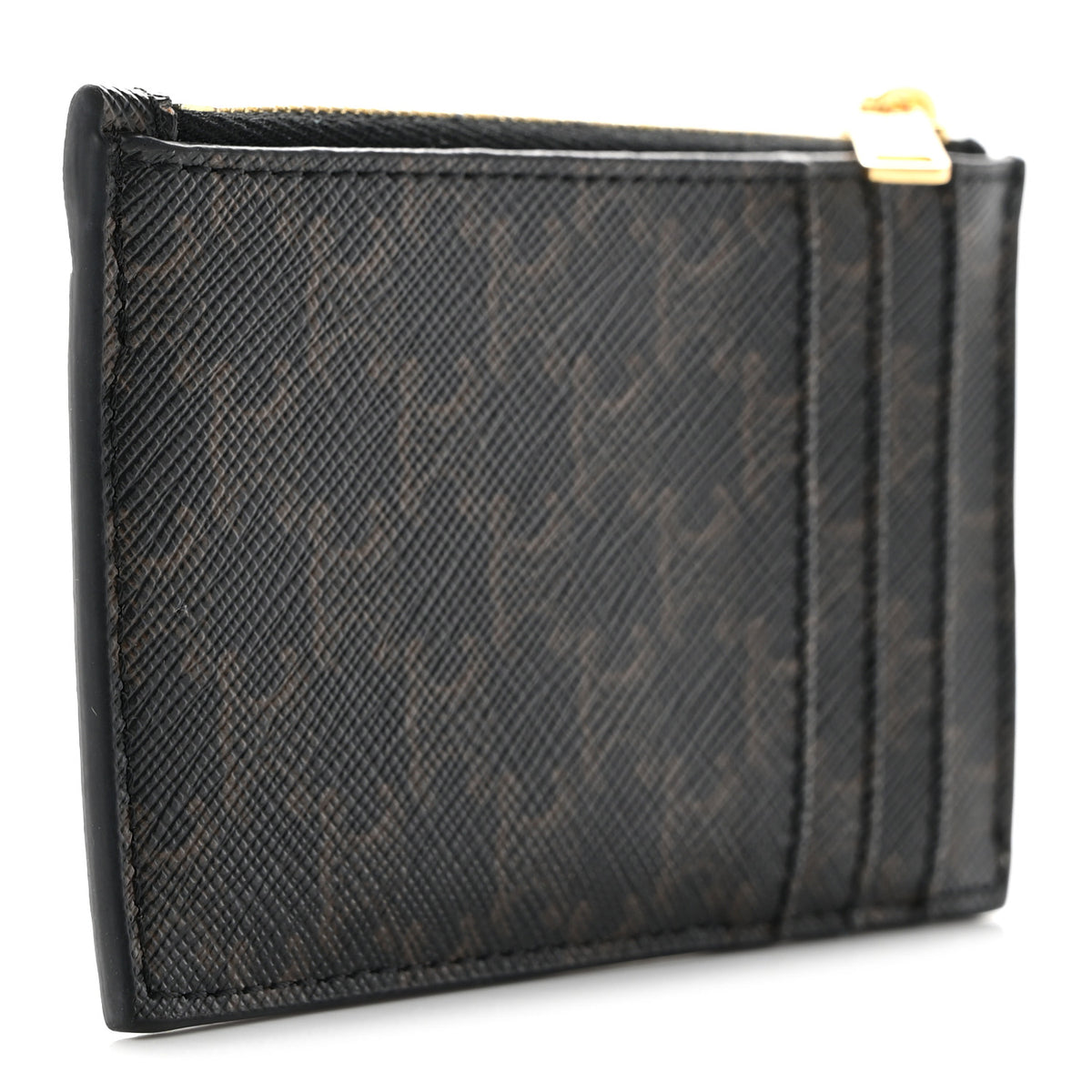 Celine Triomphe Canvas Zipped Card Holder Tan 3 of 7