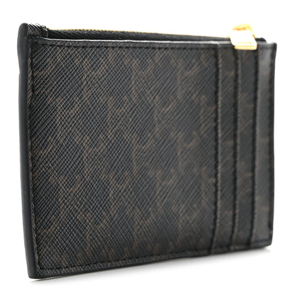 Celine Triomphe Canvas Zipped Card Holder Tan 3 of 7