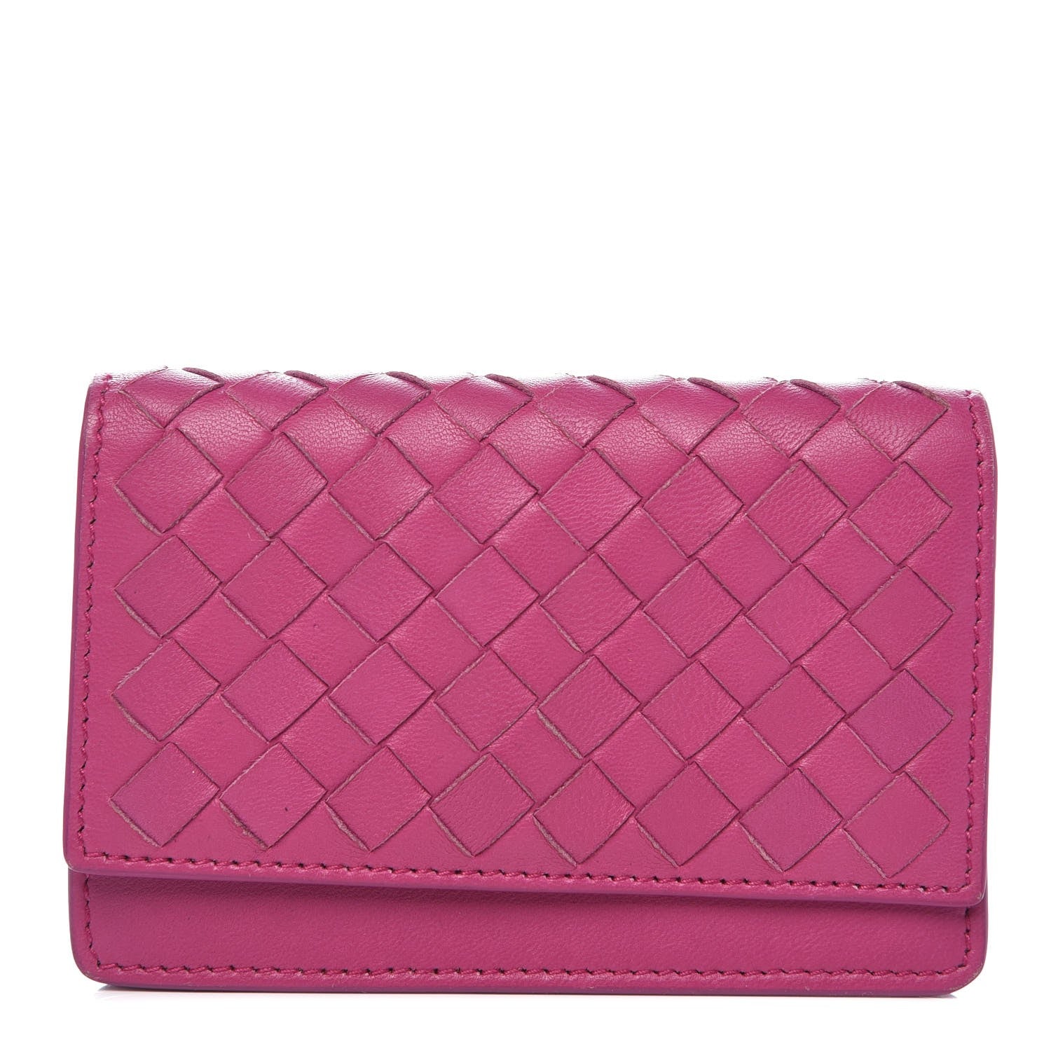 Bottega Veneta Nappa Intrecciato Card Holder Peony 1 of 8