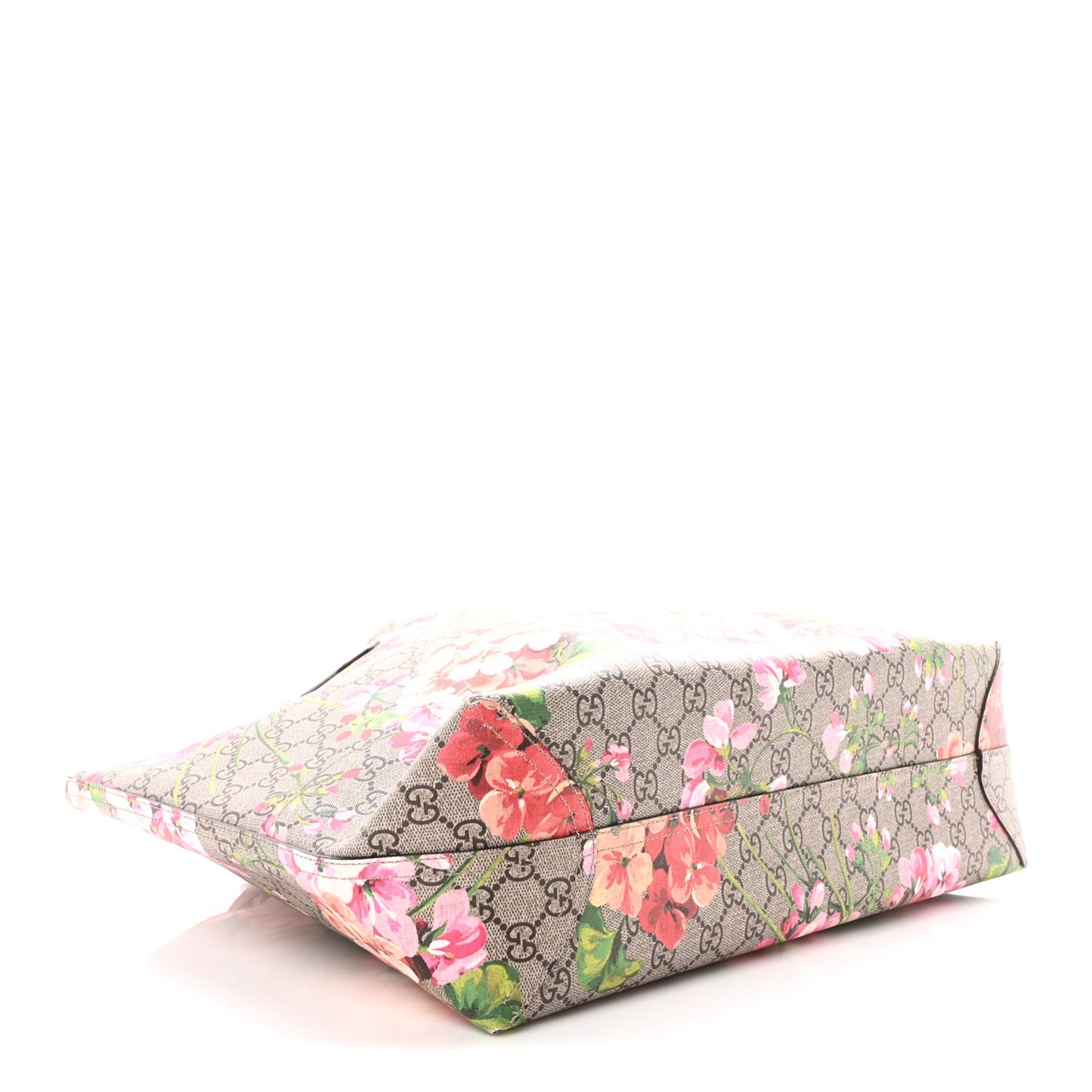 GG Supreme Monogram Blooms Large Reversible Tote Beige Multicolor Dry Rose