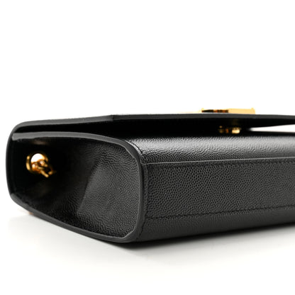 Saint Laurent SAINT LAURENT Grain De Poudre Small Monogram Kate Satchel Black 9 of 10