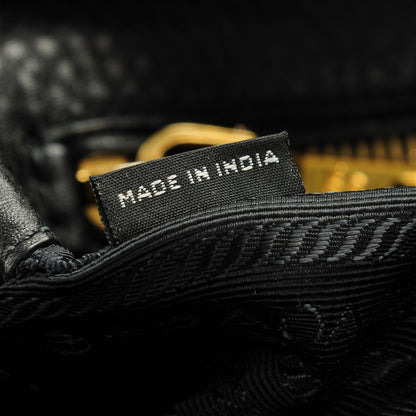 Prada Vitello Daino Tote Nero Black 7 of 8