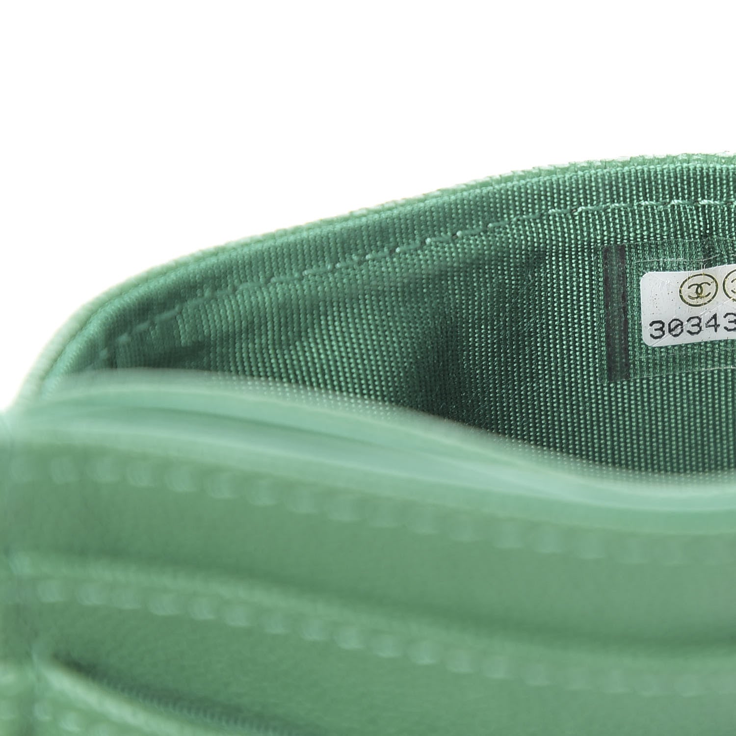 Chanel Caviar Quilted Boy Card Holder Green 7 of 9