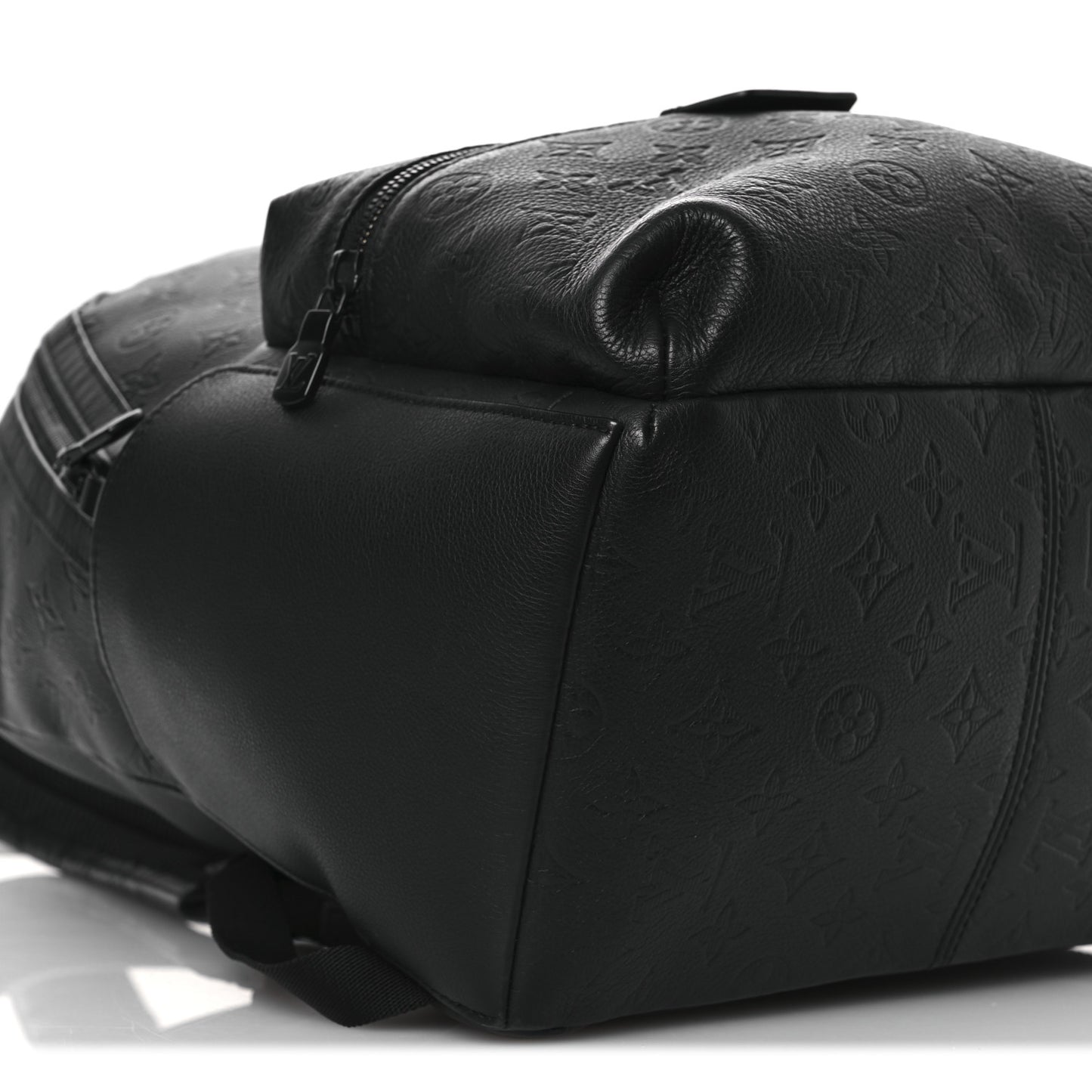 Calfskin Monogram Shadow Discovery Backpack  Black
