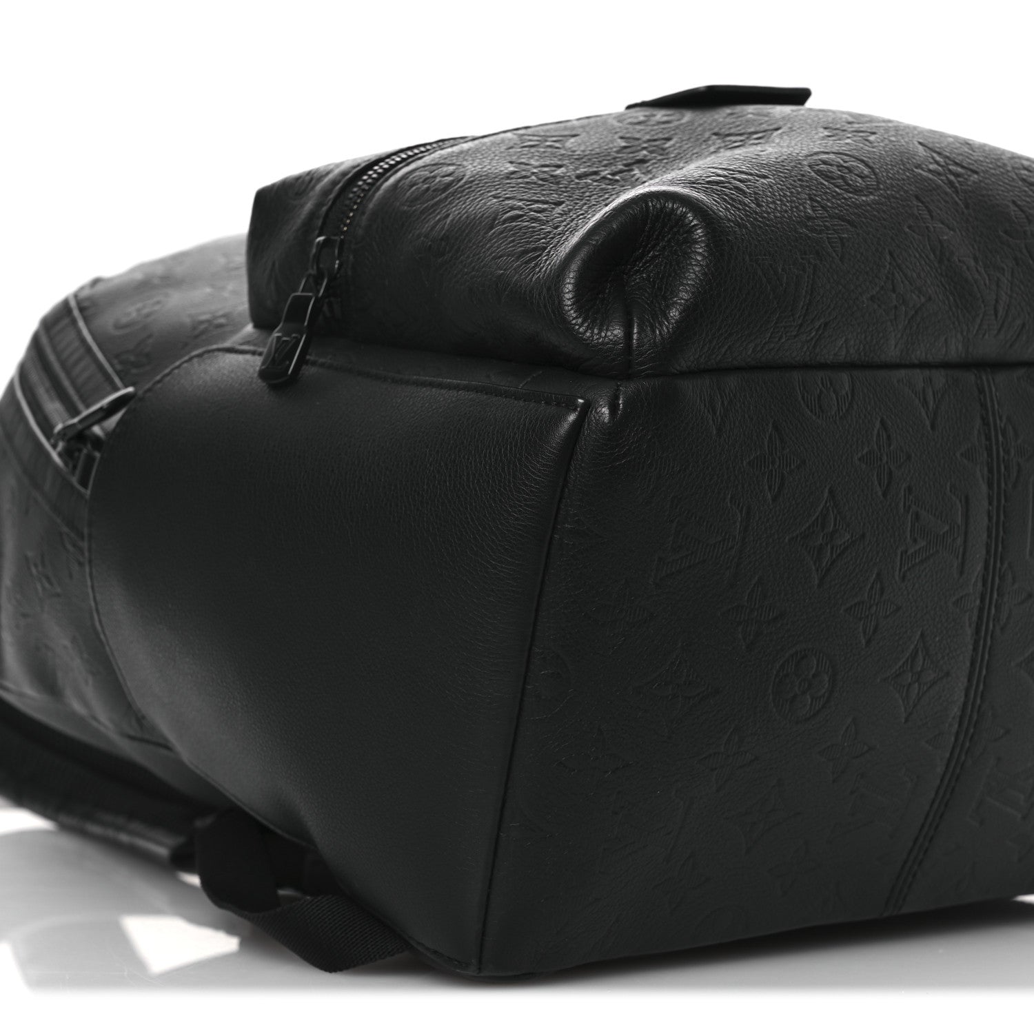 Louis Vuitton Calfskin Monogram Shadow Discovery Backpack  Black 8 of 11
