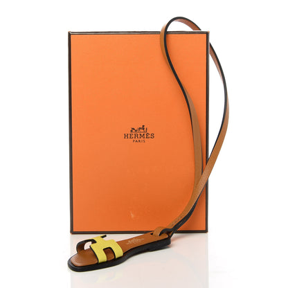 Hermes Epsom Butler Calfskin Hunter Oran Nano Bag Charm Lime 5 of 5
