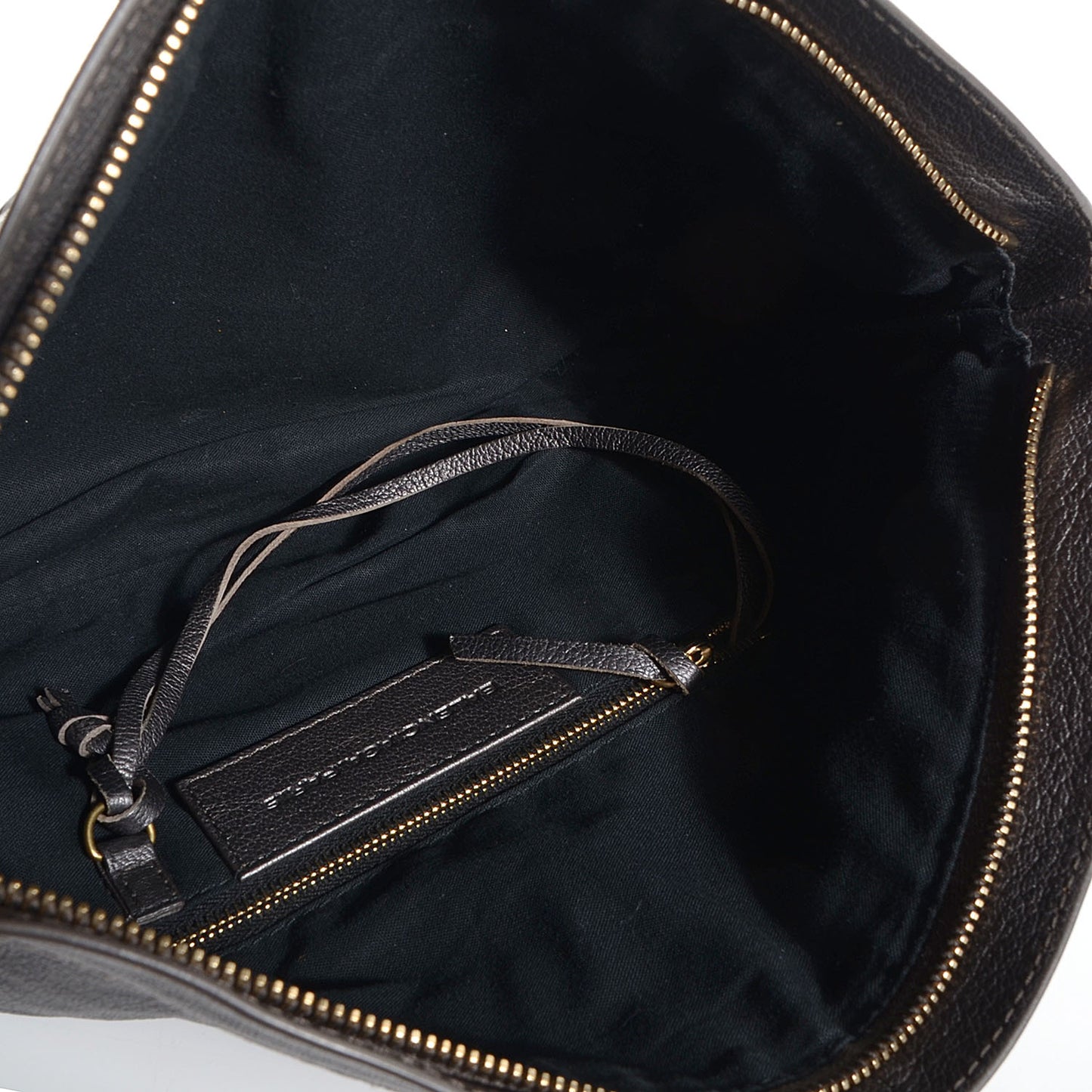 Chevre Classic Gold Hardware Premier Clutch Bronze