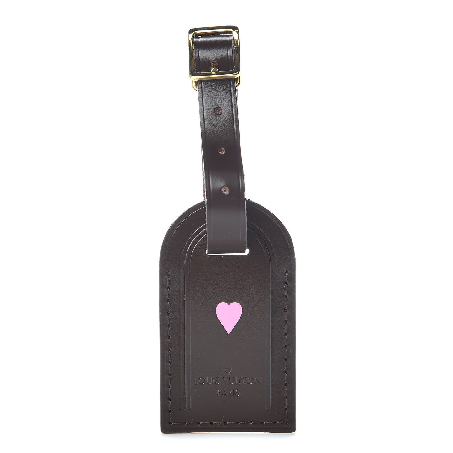 Calfskin Luggage Tag Ebene