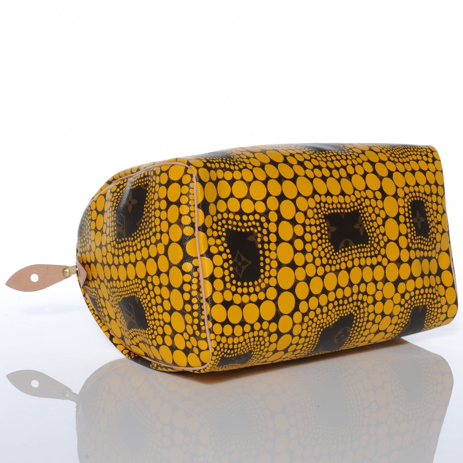 Louis Vuitton Monogram Kusama Town Speedy 30 Yellow 4 of 7