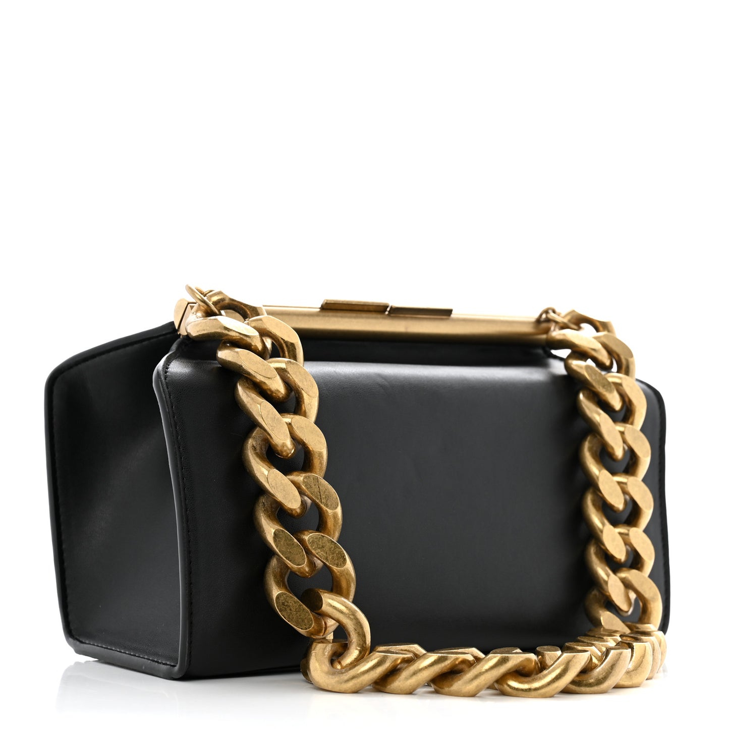 Eco Alter Nappa Small Chunky Chain Bag Black