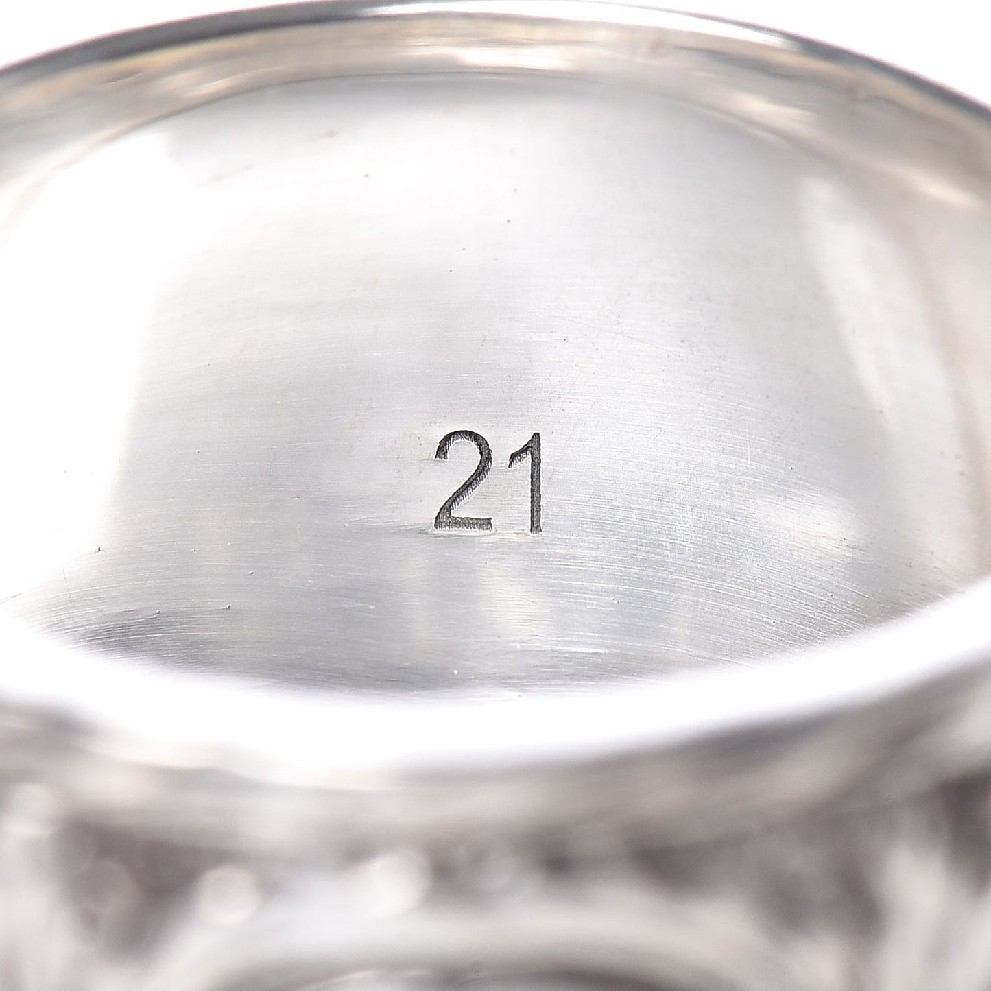 Sterling Silver Resin Feline Garden Ring Green 60 9
