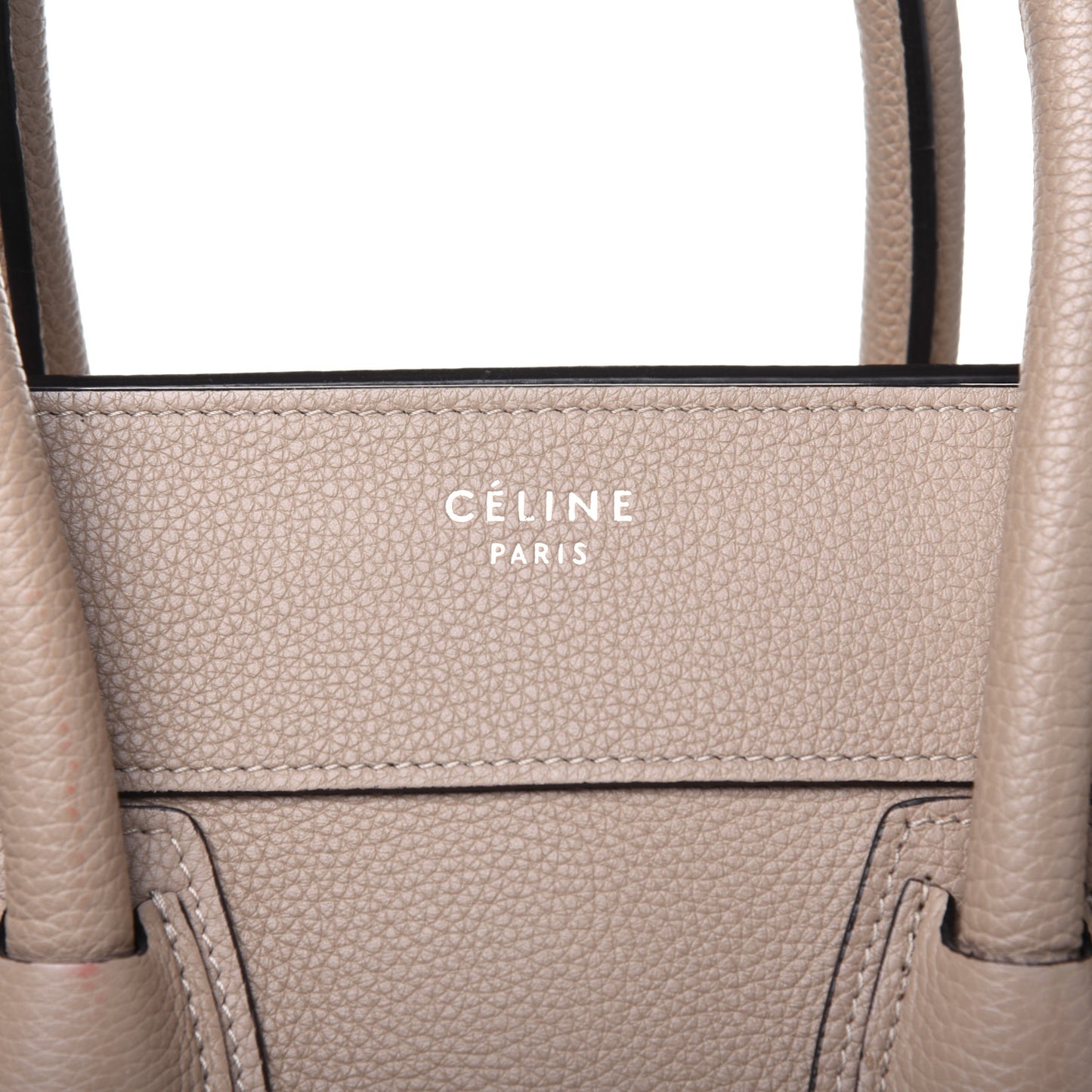 Drummed Calfskin Mini Luggage Dune