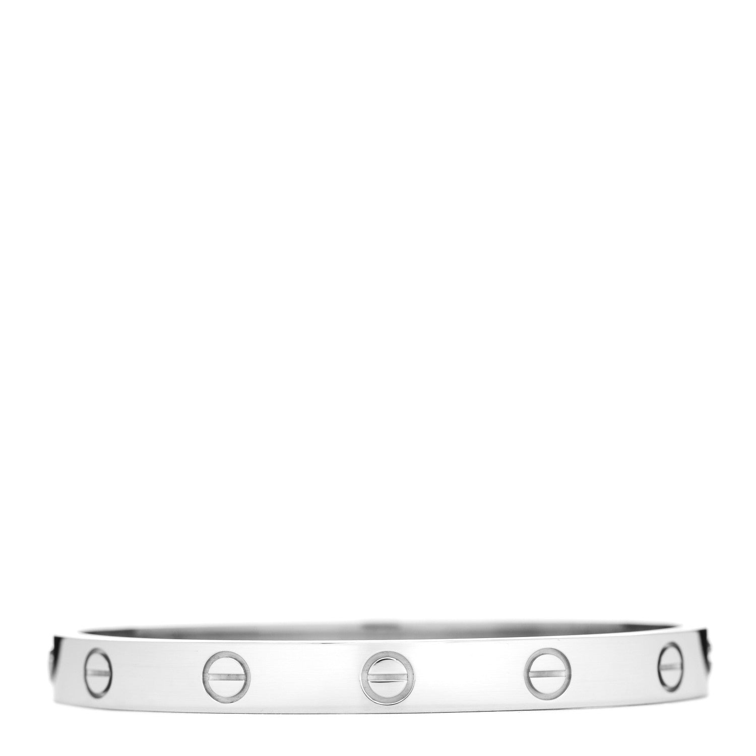 Cartier 18K White Gold LOVE Bracelet 16 1 of 5