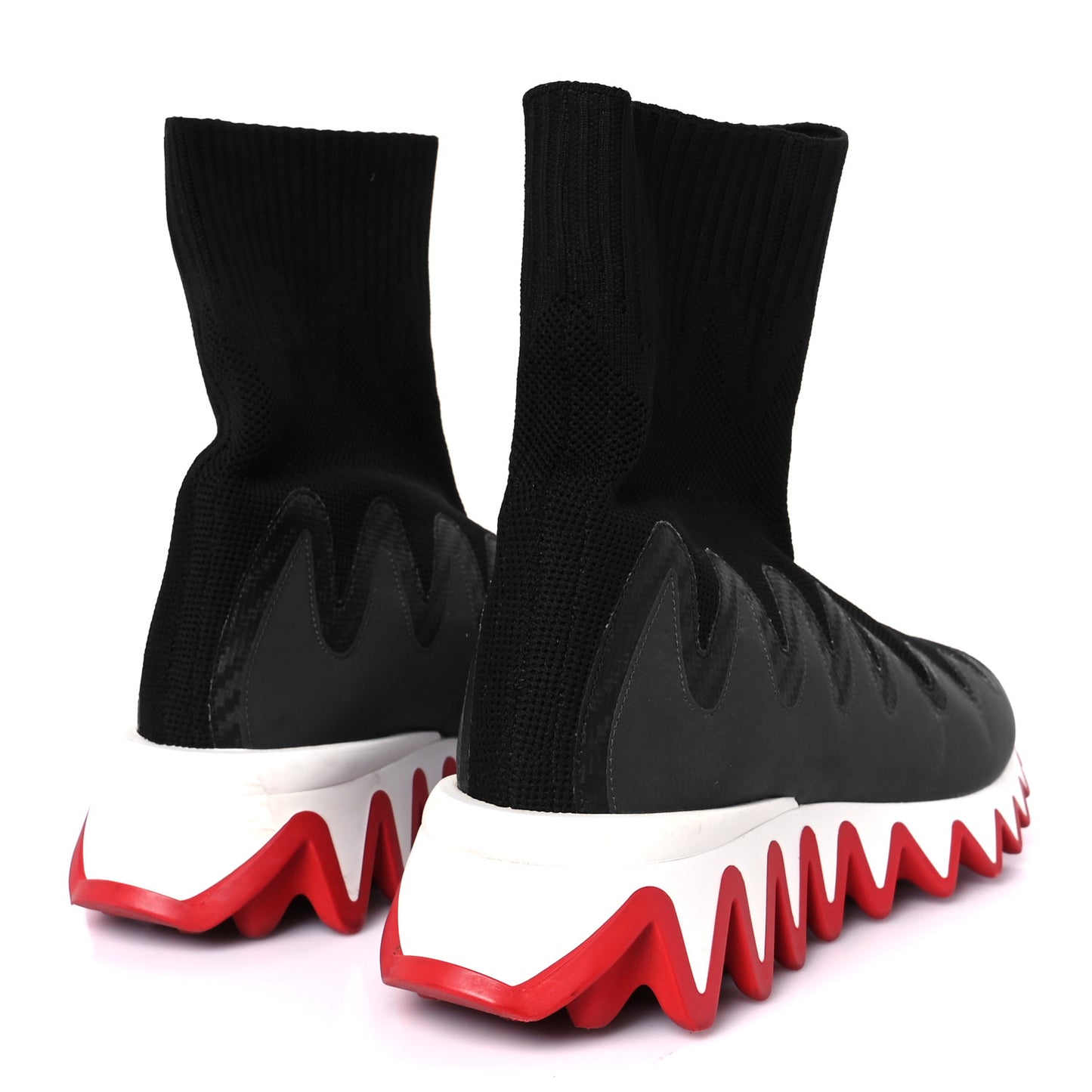 Knit Mesh Sharky Sock Sneakers 36 Black