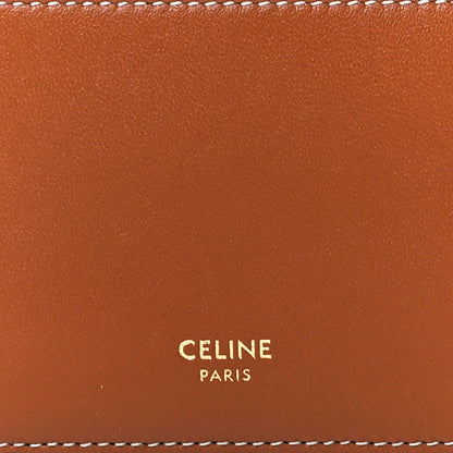 Celine Triomphe Canvas Zipped Card Holder Tan 7 of 10