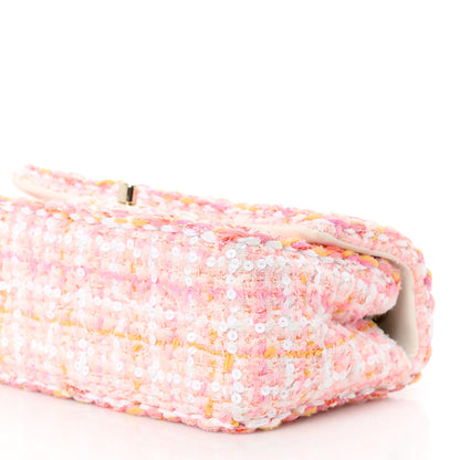 Chanel Tweed Braided Mini Rectangular Flap Pink Orange 11 of 12