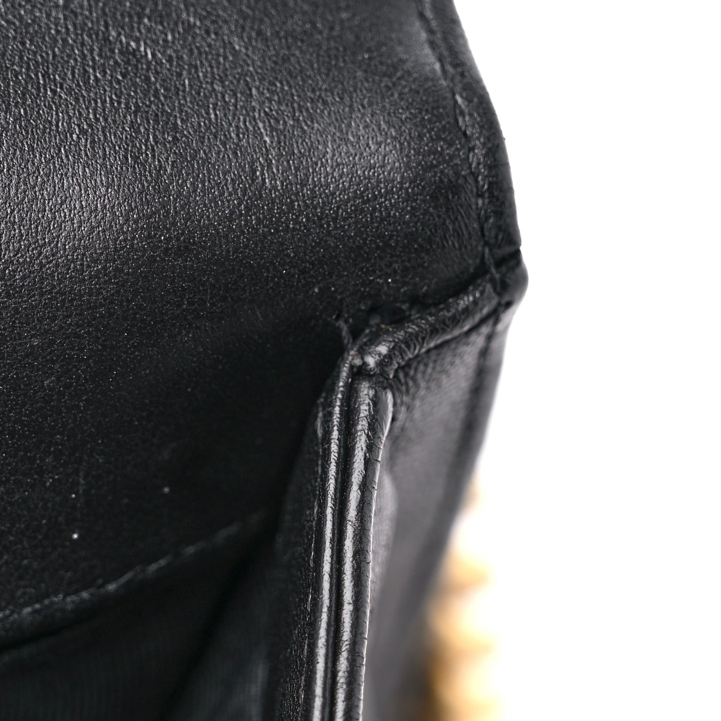 Lambskin Quilted Medium Boy Flap Black