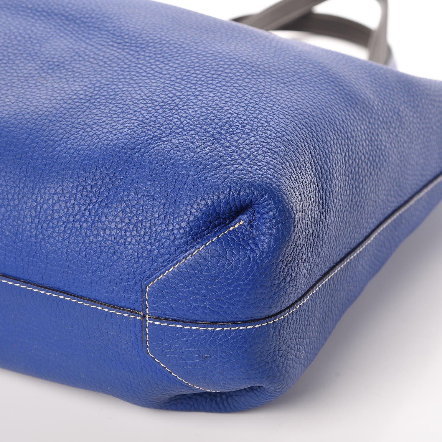 Hermes Taurillon Clemence Double Sens 36 Reversible Tote Graphite Bleu Electrique 23 of 23