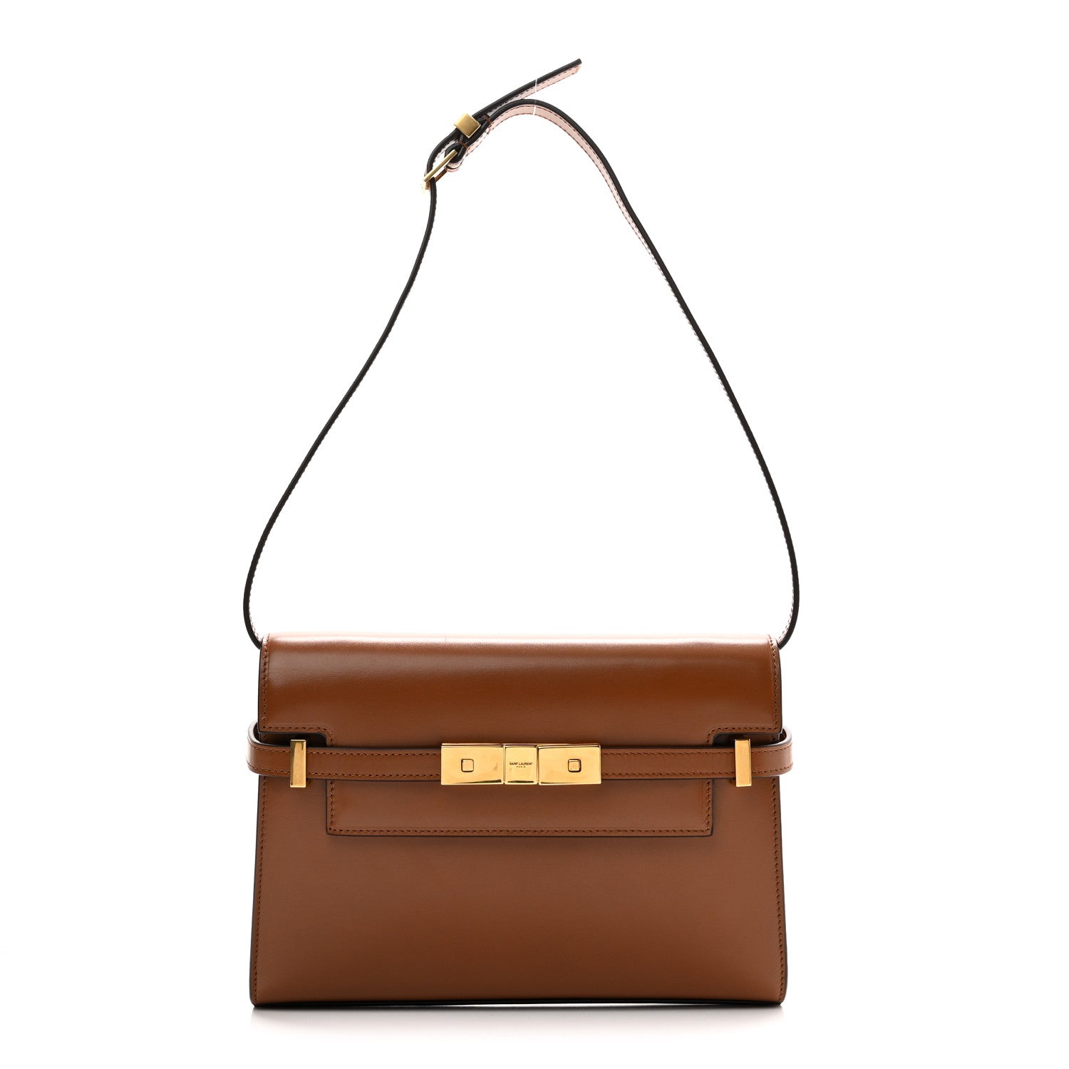 Saint Laurent Smooth Calfskin Small Manhattan Shoulder Bag Brick 1 of 10