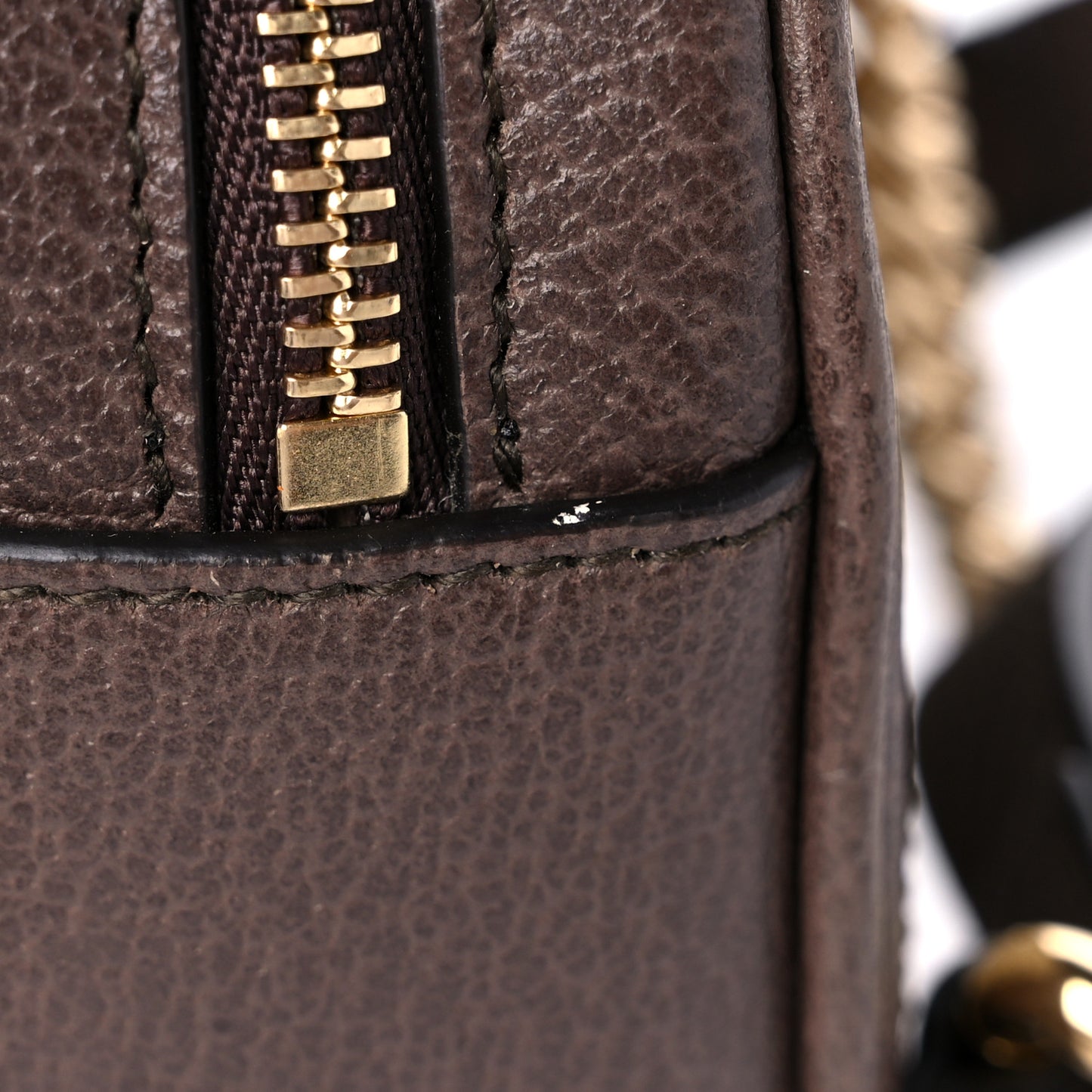 GG Supreme Monogram Web Mini Ophidia Round Backpack Brown
