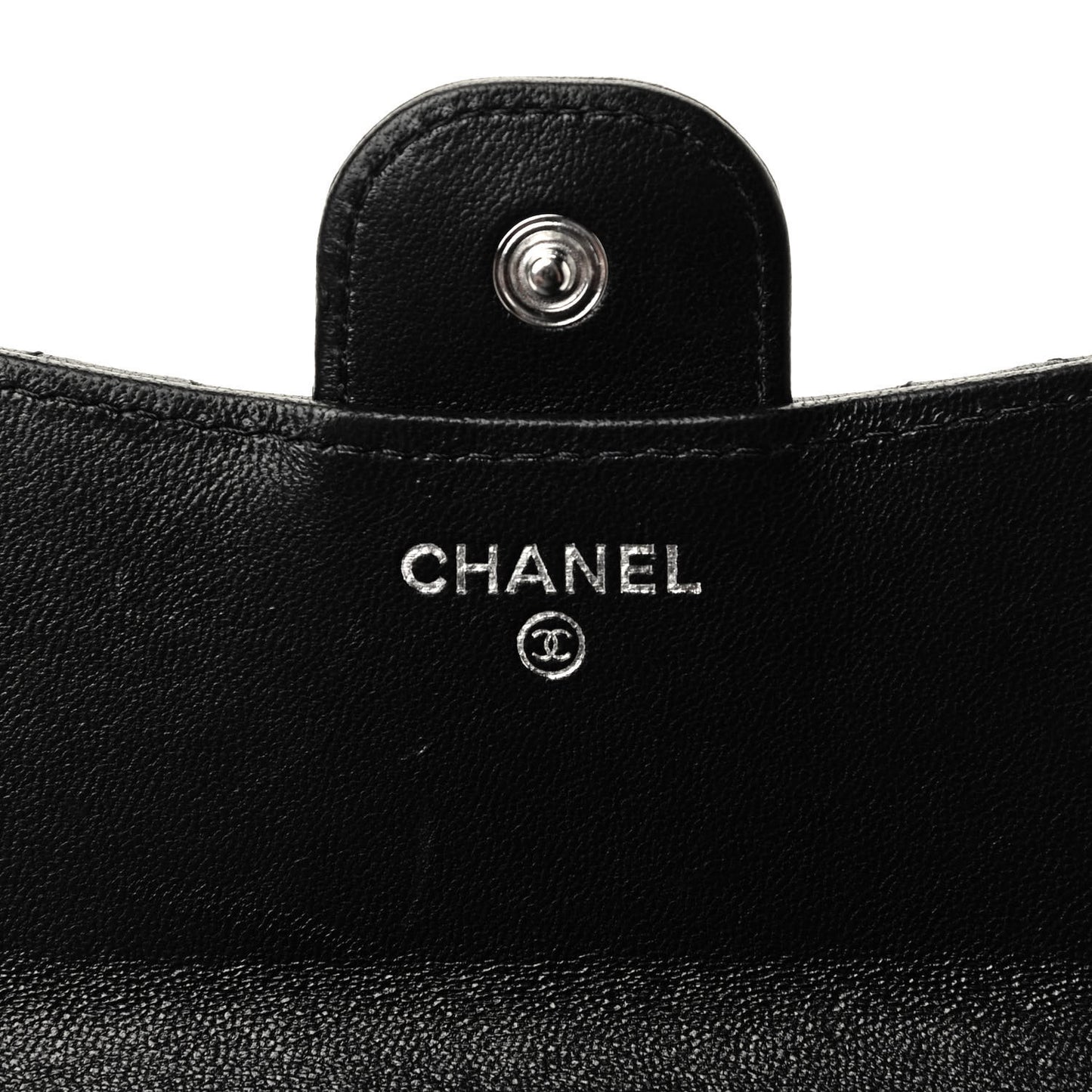 Lambskin Quilted Compact Flap Wallet So Black