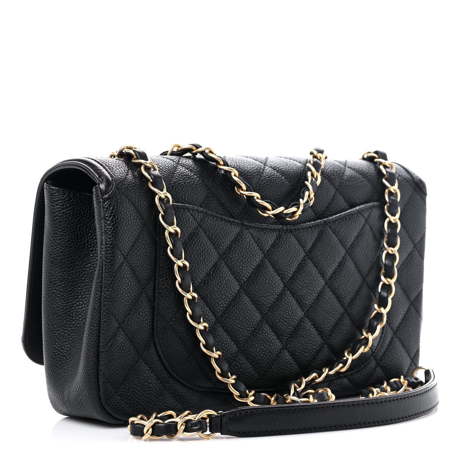 Chanel Caviar Quilted Medium CC Filigree Flap Black 3 of 11