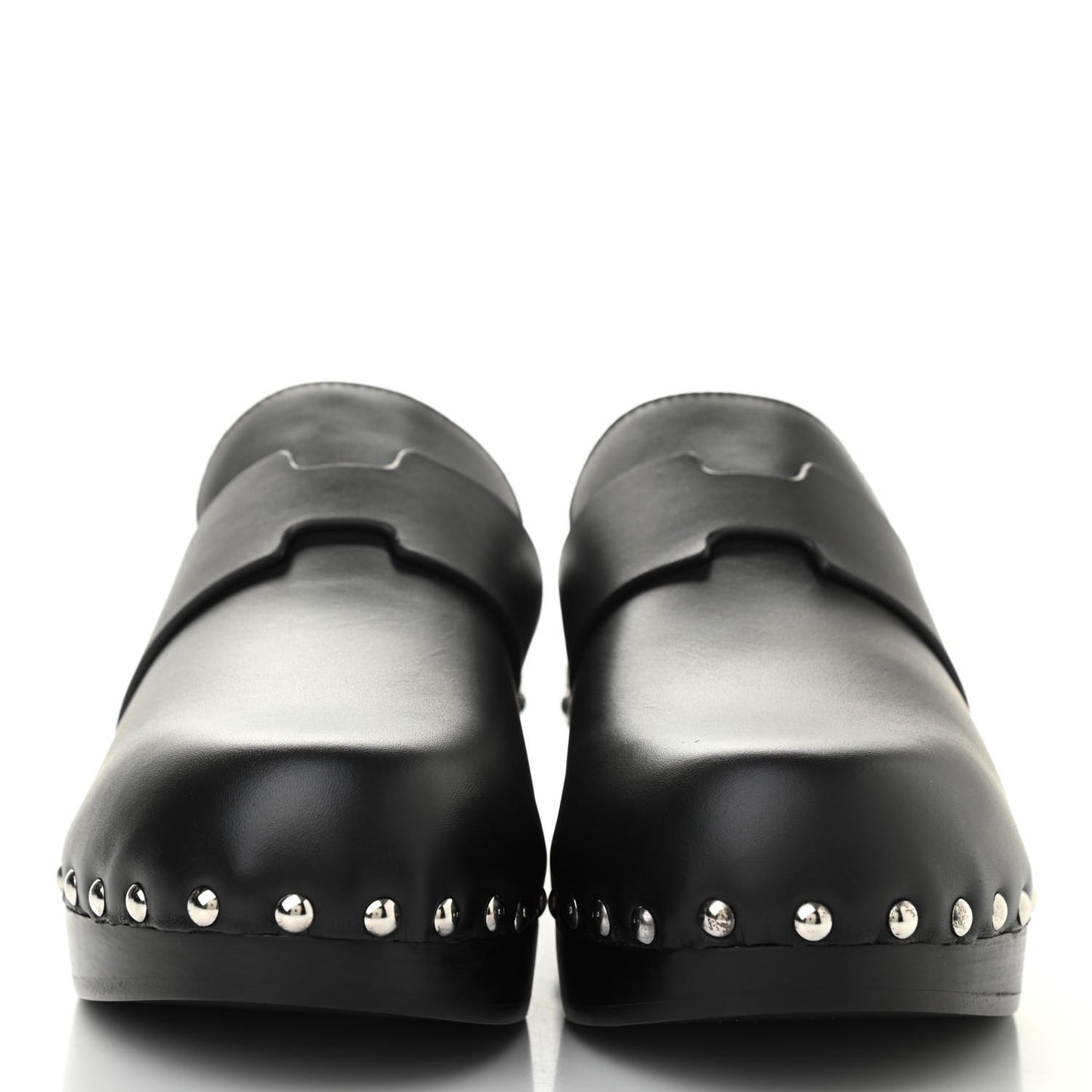 Calfskin Calya Mules 37 Black