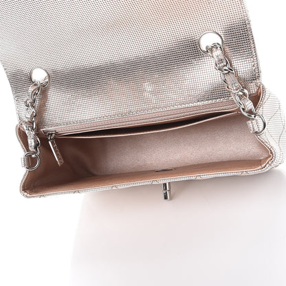 Chanel Metallic Calfskin Quilted Pixel Effect Mini Rectangular Flap Pink Gold 5 of 15