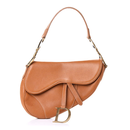 Christian Dior Calfskin Saddle Bag Tan 1 of 8