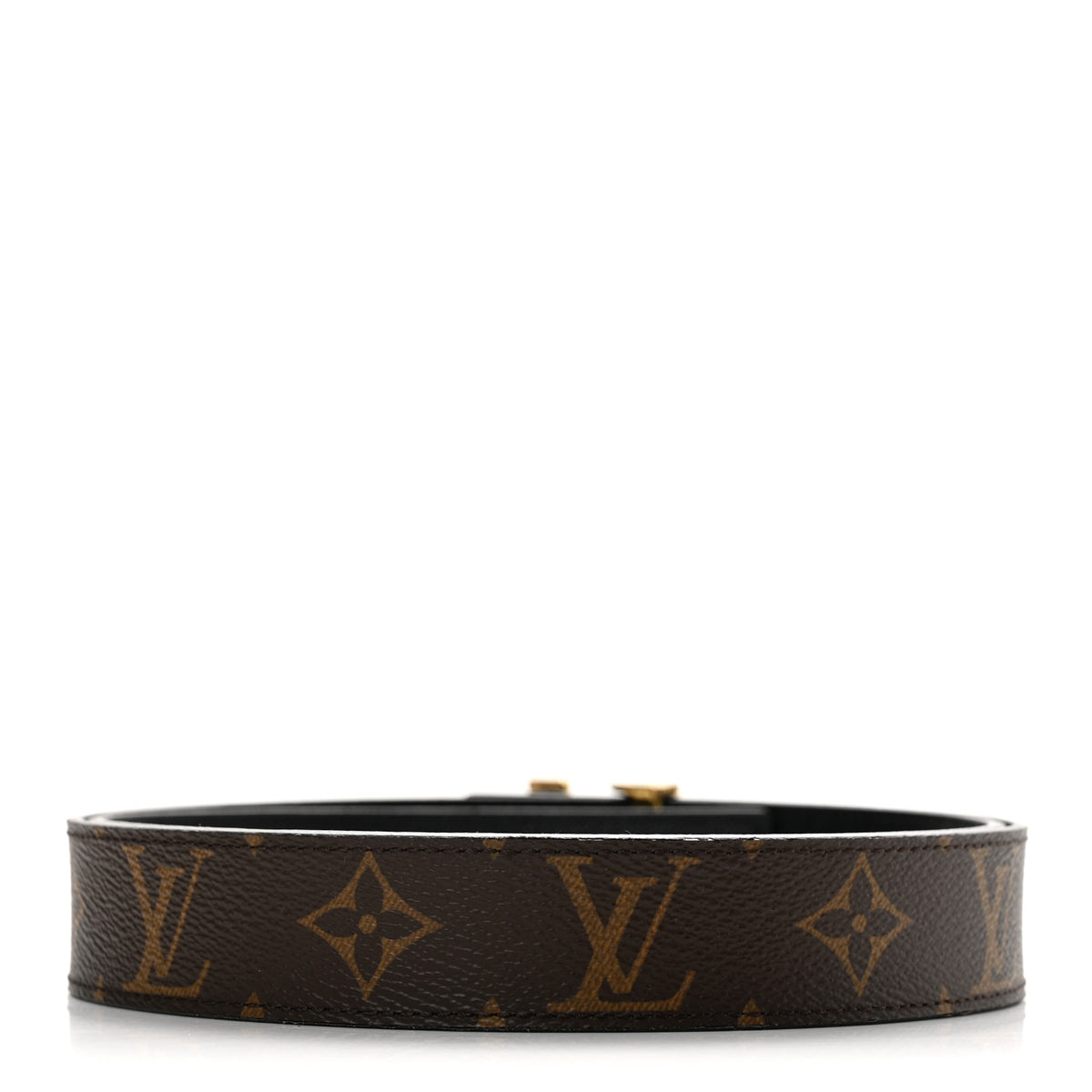 Calfskin Monogram 30mm LV Initiales Reversible Belt 90 36 Black