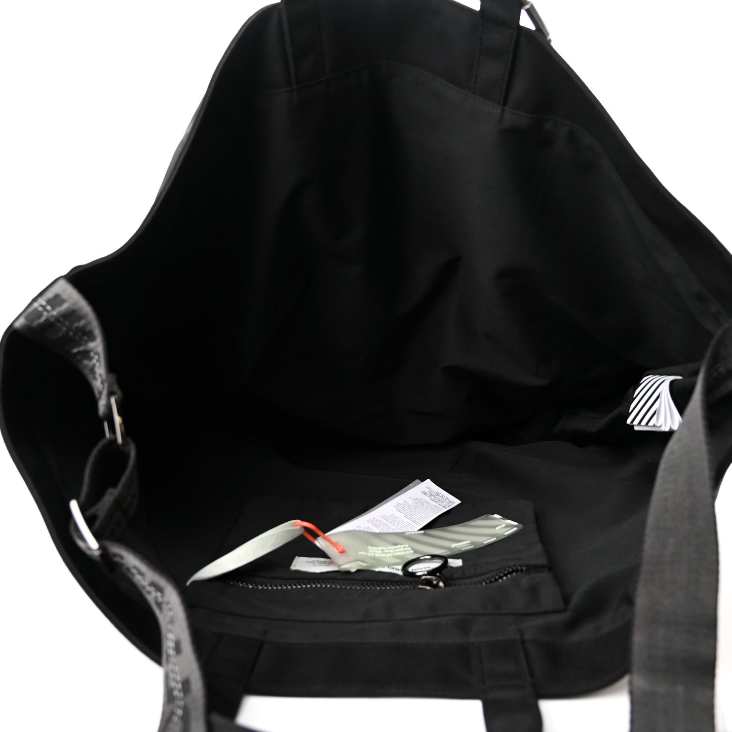 Canvas Goods Quote Tote Black White