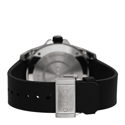 Gucci Stainless Steel Rubber 45mm Dive Snake Quartz Watch Black 3 of 4