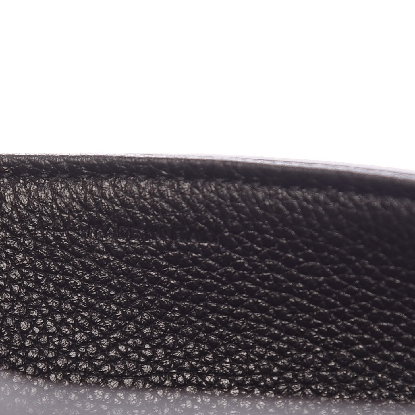 Grained Calfskin Small 16 Top Handle Bag Black