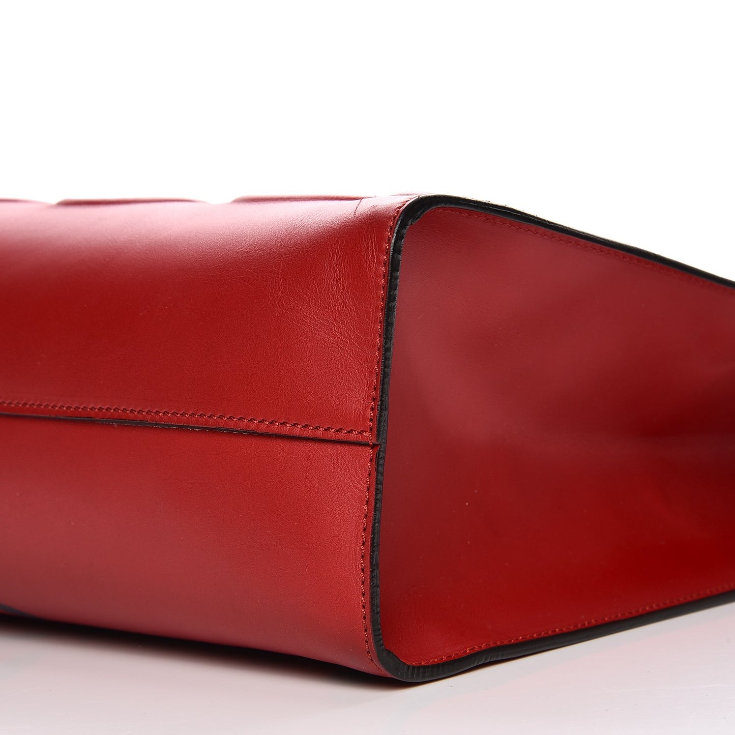 Calfskin GucciGhost Real Medium XL Tote Hibiscus Red