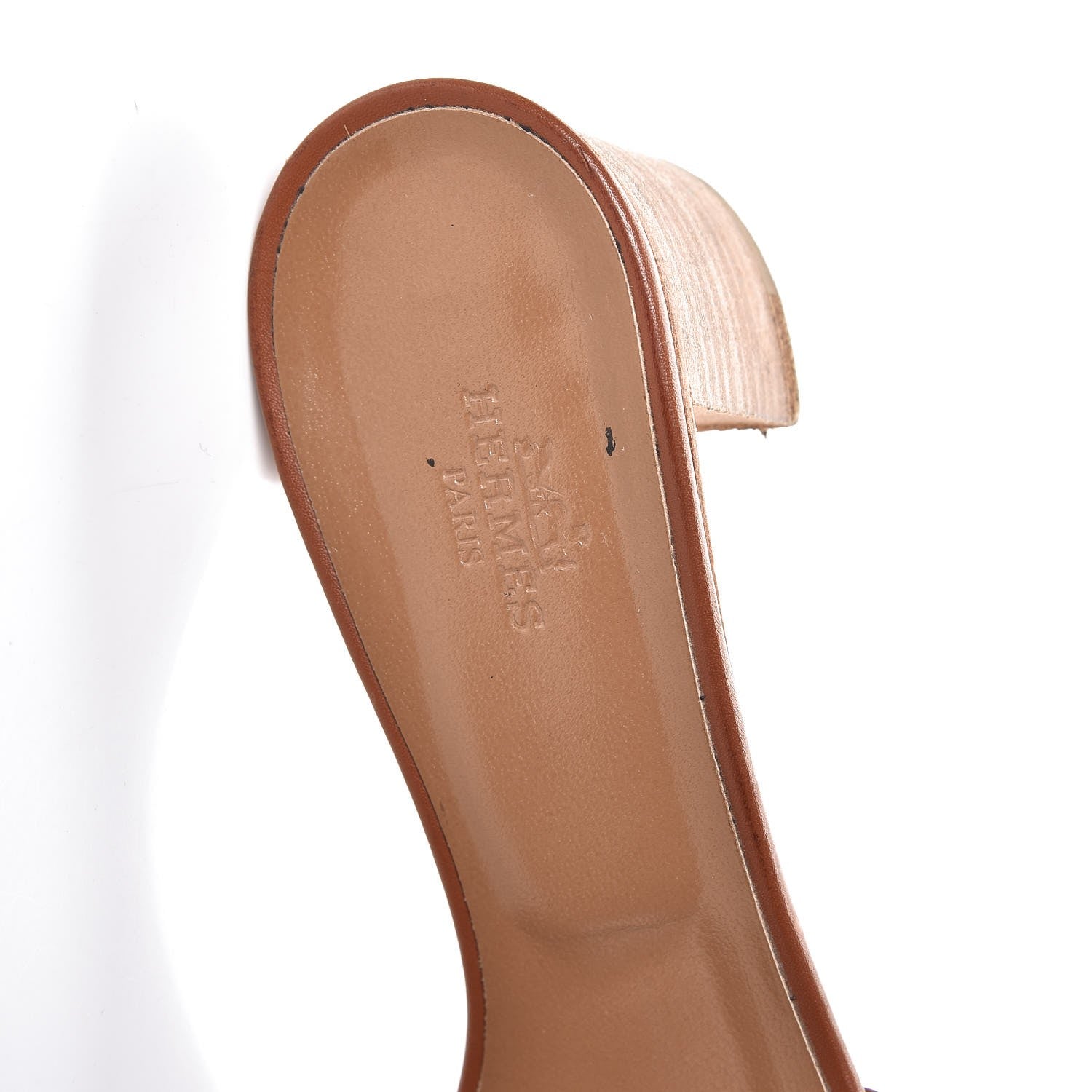 Hermes Calfskin Oasis Sandals 37.5 Gold 10 of 12