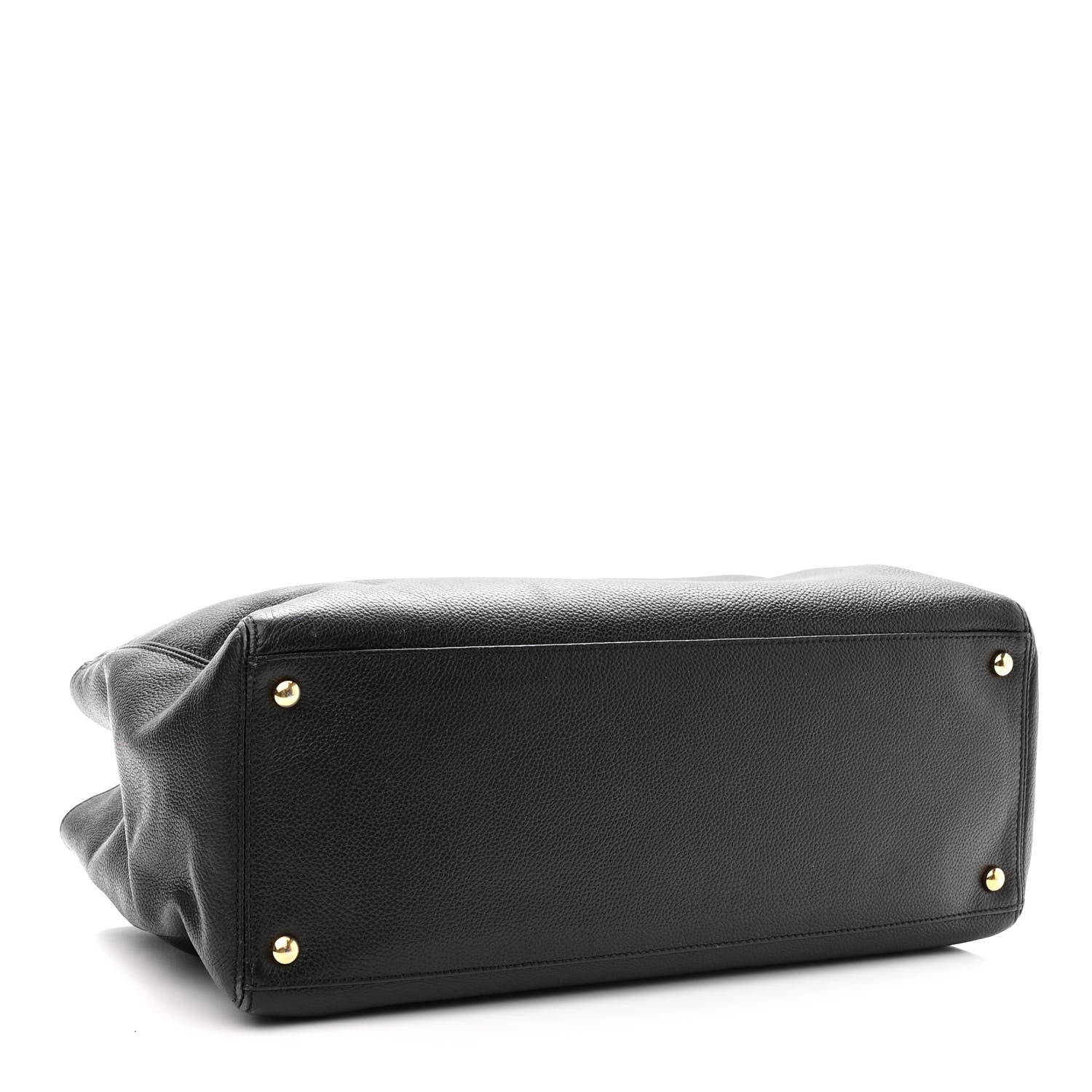 Chanel Calfskin Cerf Executive Shopper Tote Black 3 of 9