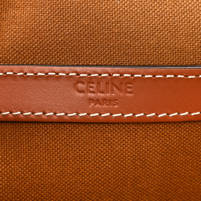 Celine Triomphe Canvas Medium Folco Bag Tan 6 of 8