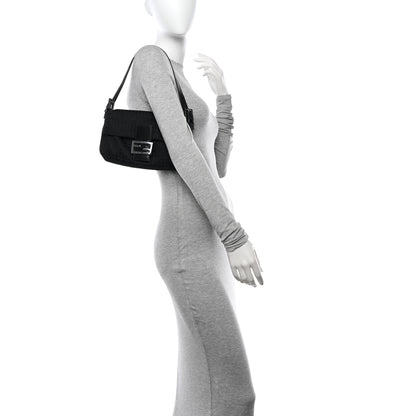 Fendi Zucchino Baguette Black 2 of 11
