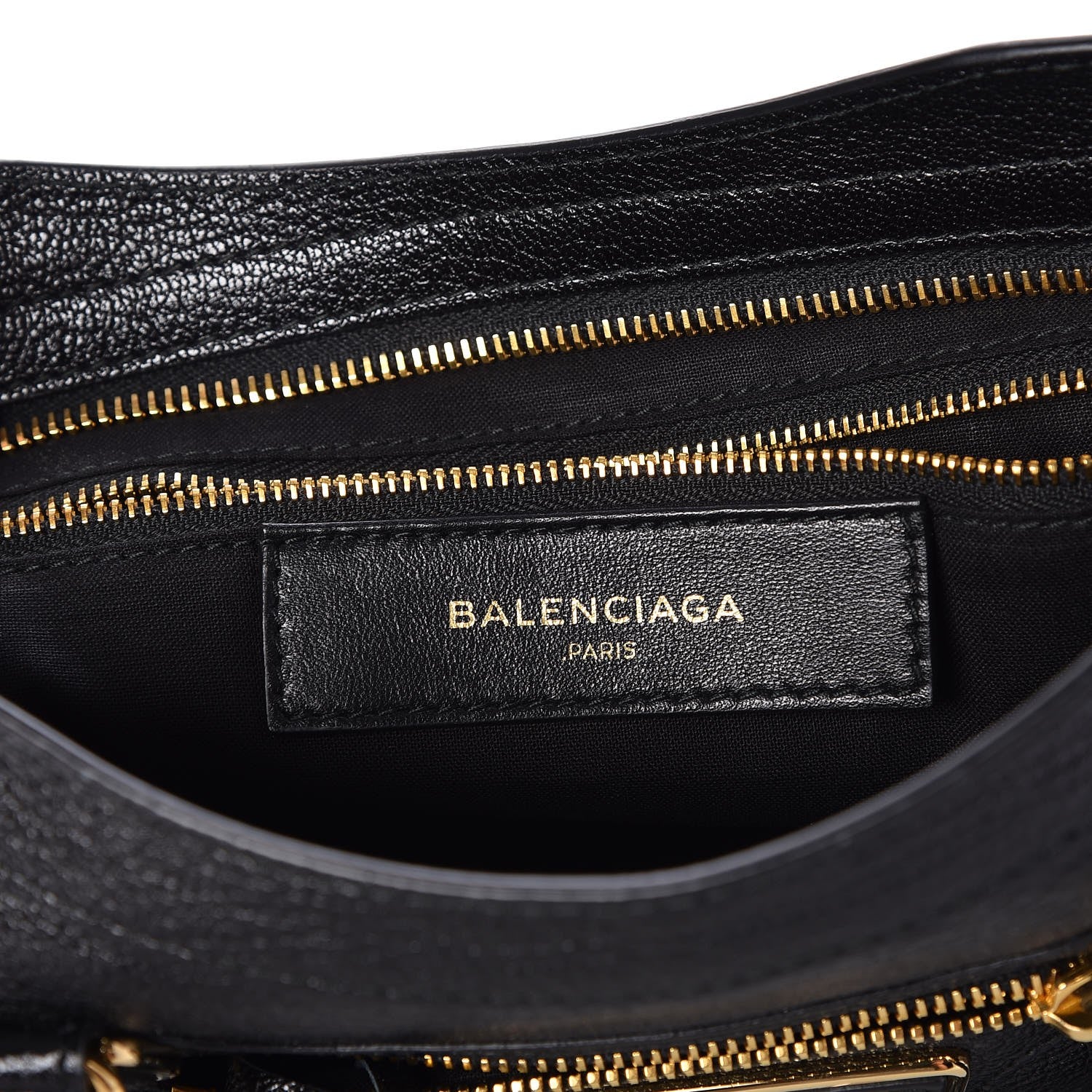 Balenciaga Chevre Gold Metallic Edge Hardware S City Black 6 of 8