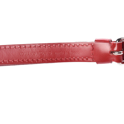 Louis Vuitton Calfskin 16mm Adjustable Shoulder Strap Red 3 of 4